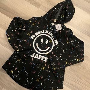 Kids hoodie smiley face